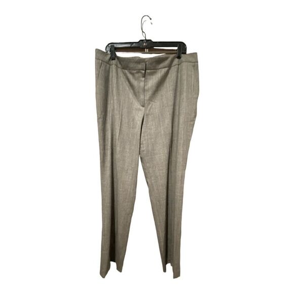 Escada Twyla Womens Trousers Dress Pants Straight Leg Gray 16 (EU 46)16 SMALL HO - Picture 1 of 16